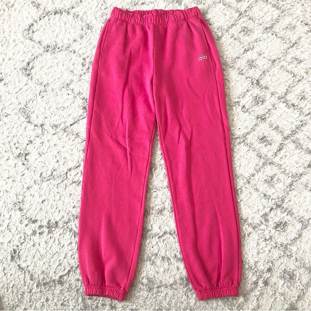 Alo Yoga Accolade Sweatpant Pink Summer Crush L - Picture 6 of 13